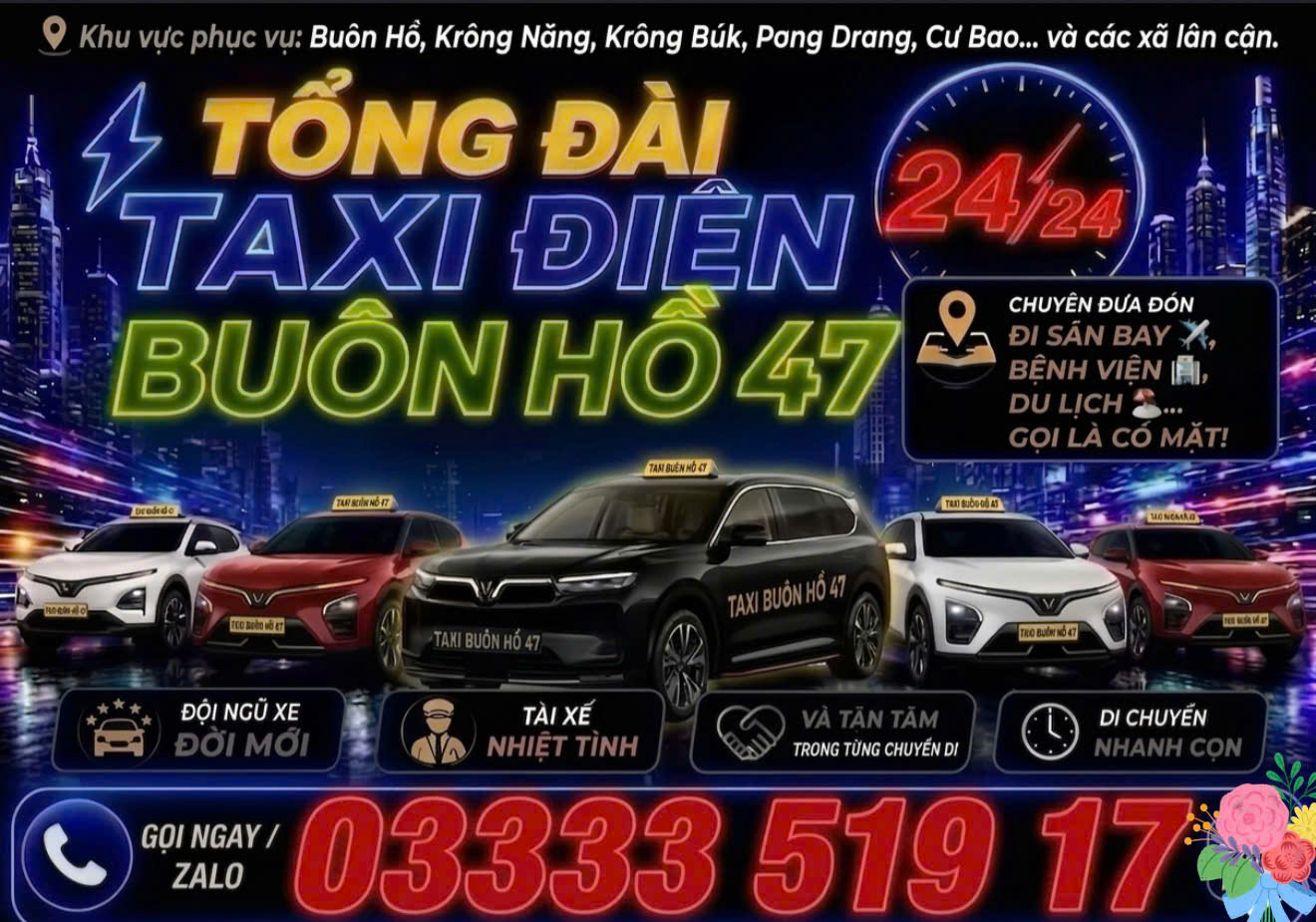 Taxi Buôn Hồ 47